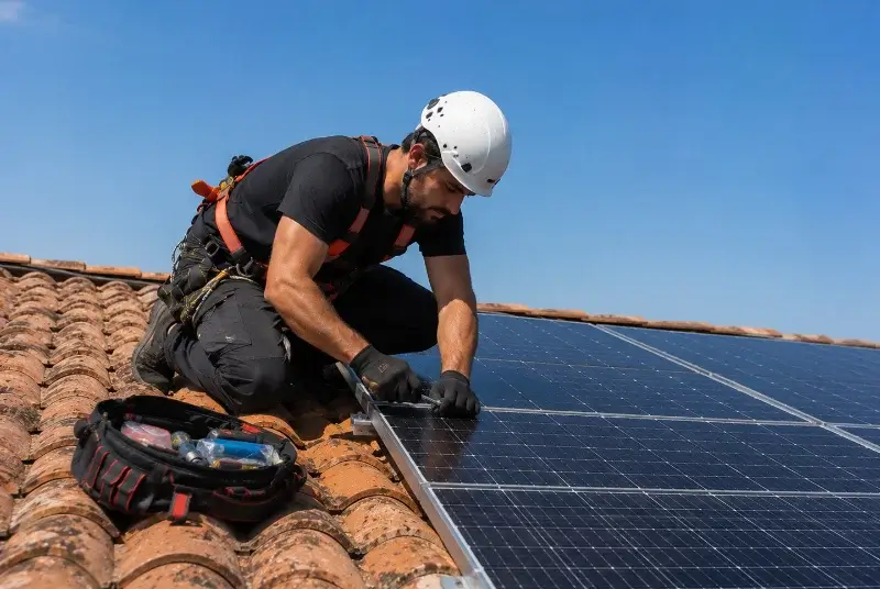 Maintenance et monitoring de panneaux solaires à Livron