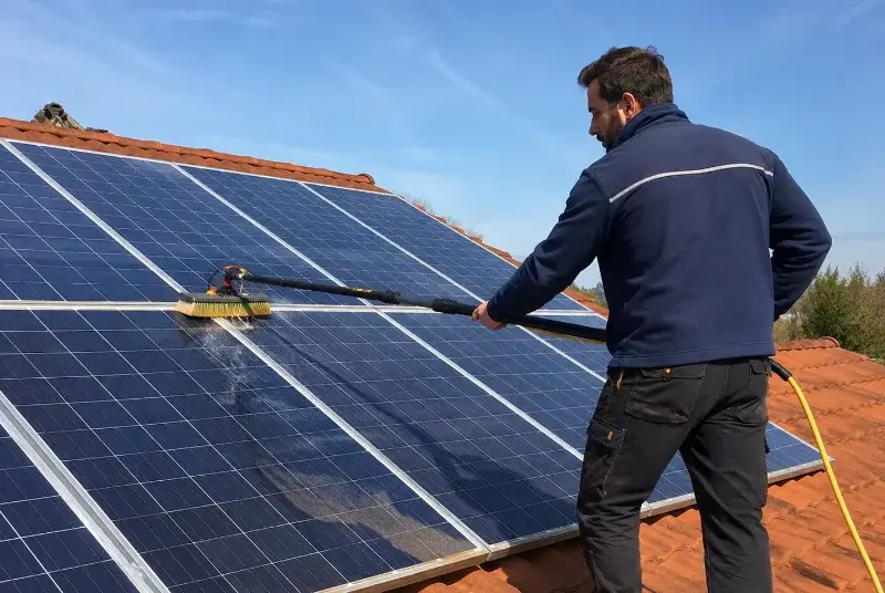Nettoyage et entretien de panneaux solaires à Livron